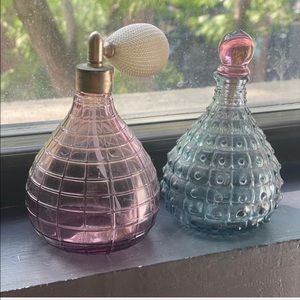 Perfume containers/spray - Set of 2